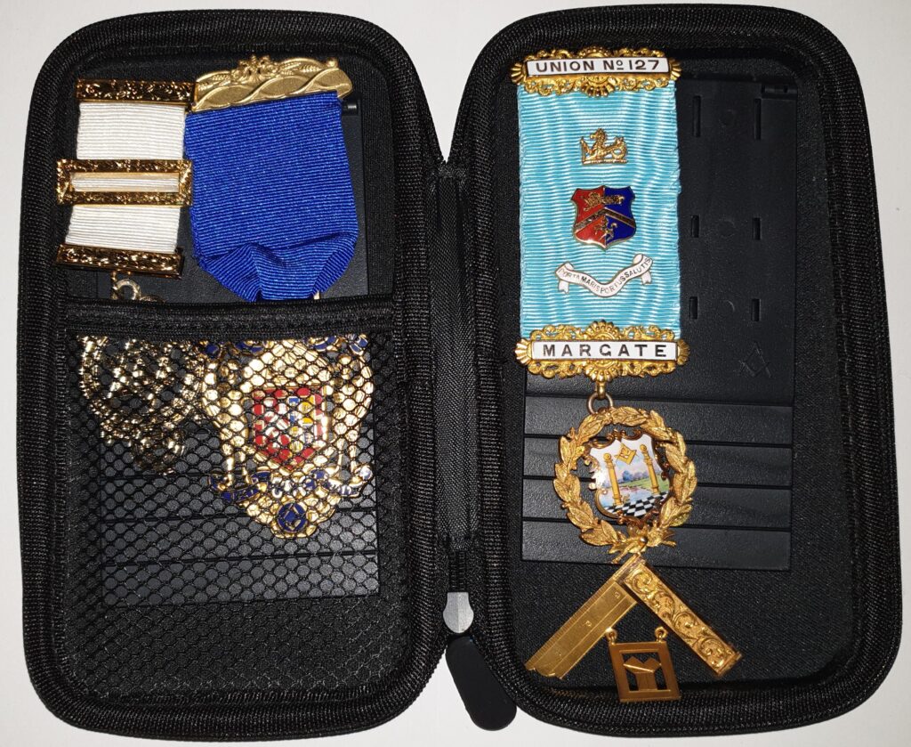 Masonic Jewel Soft Case and Holder On the Square Regalia