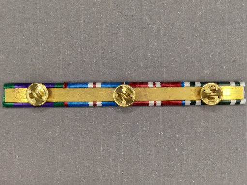 General Service (1962 - 2007) Golden, Diamond Jubilee & Ambulance Long Service Ribbon Bar - Image 2