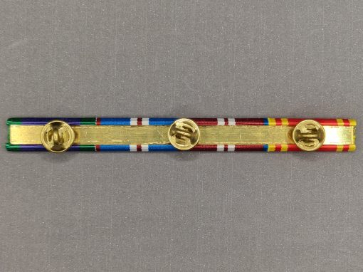 General Service (1962 - 2007) Golden, Diamond Jubilee & Fire Long Service Ribbon Bar - Image 2