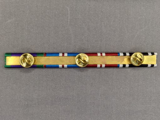 General Service (1962 - 2007) Golden, Diamond Jubilee & Prison Service Long Service Ribbon Bar - Image 2