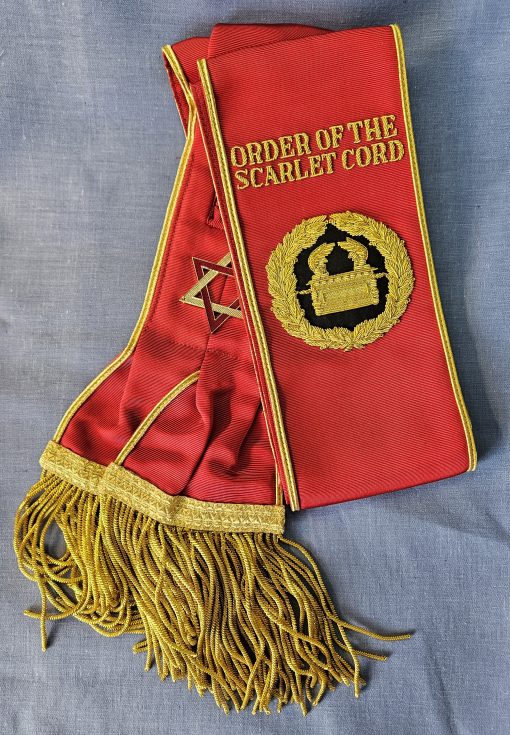 Order of the Scarlet Cord - Grand Officers Sash