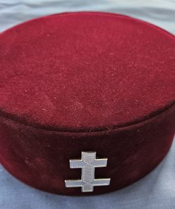 Knights Templar Preceptors Maroon Cap with Badge