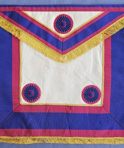 Mark Master Mason - Provincial Full Dress Apron - Rosettes - Leather